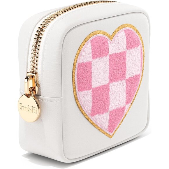 Handbags - HEART Valentine Makeup Bag Travel Cosmetics Pouch and Toiletry Bag, Nylon Zipper